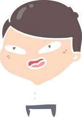 flat color style cartoon happy businessman