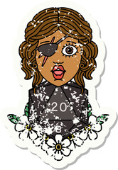 human rogue with natural twenty dice roll illustration