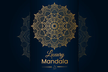 Luxury Ornamental Islamic Arabic Style Mandala Background Design, Decorative Mandala for Print, Poster, Cover, Brochure, Flyer, Banner