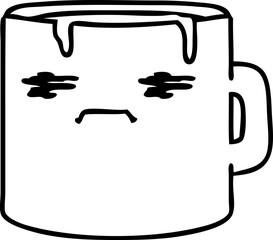 tired coffee mug