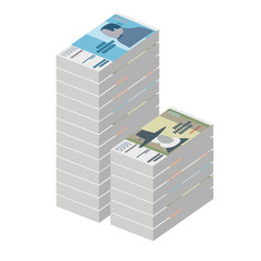 Iceland Krona Vector Illustration. Icelandic money set bundle banknotes. Paper money 1000, 2000, 5000, 10000 ISK. Flat style. Isolated on white background. Simple minimal design.