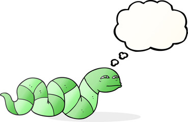 thought bubble cartoon snake