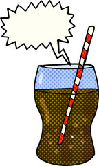 comic book speech bubble cartoon fizzy drink
