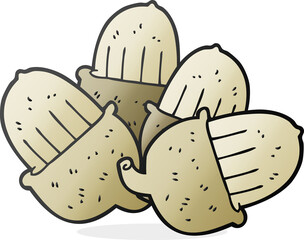 cartoon acorns