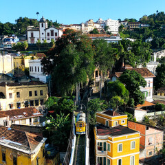 Rio de Janeiro. Arcos de Lapa. Santa Teresa. Bonde. Drone
