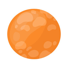 Planet. Star. Space object. Exploration of open space. Vector illustration in cartoon style.
