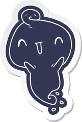 cartoon sticker kawaii cute dead ghost