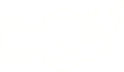 Obraz premium Fish Chalk Drawing