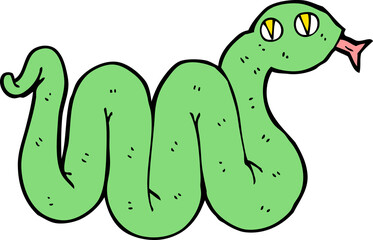 funny cartoon snake