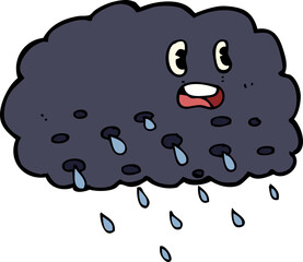 cartoon rain cloud