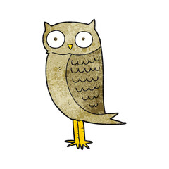 textured cartoon owl