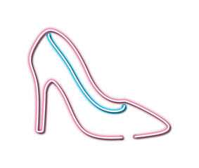 neon high heel