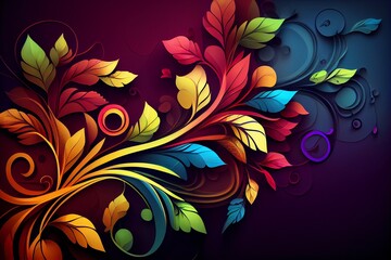 Colorful Abstract Organic Background Wallpaper Design. Generative AI