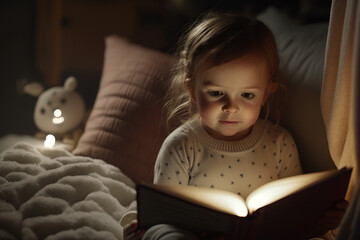 Storytime: A Cozy Reading Nook for Toddlers to Foster a Love of Books Ai Generative