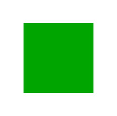 A green square vector sign. green block icon.