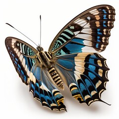 Blue Clipper Parthenos sylvia butterfly