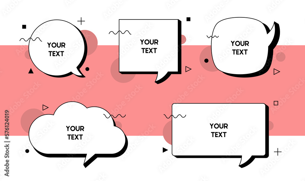 Poster set quote box frame, texting quote blank template boxes, design boxes quotation bubble blog symbols,