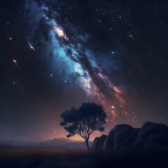 Obraz na płótnie Canvas sky with stars