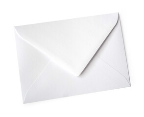 White postal envelope isolated - obrazy, fototapety, plakaty