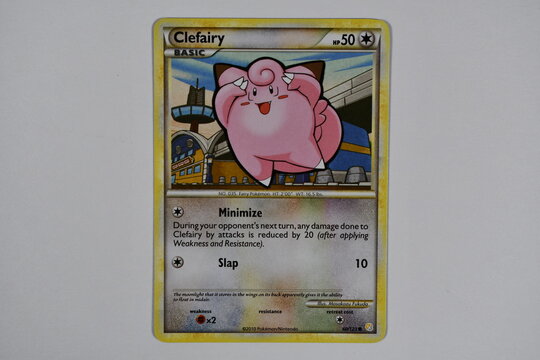 Pokemon trading card, Clefairy.