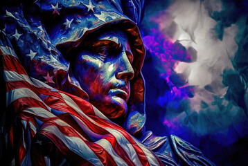 Memorial Day is a national holiday in the United States on May 29th, holiday celebration concept, Generative AI