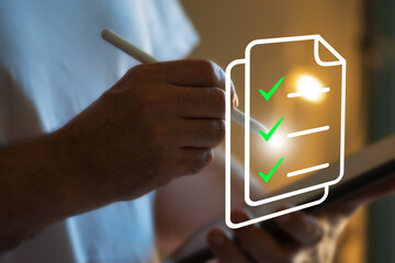 Calculation of the tax return. Businesses using a computer to complete an online personal income...