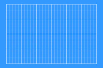 Blueprint grid background. Checkered blank template for cutting mat, office work, mechanics scheme, drawing, drafting, plotting, engineering or architecting measuring