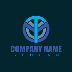 T,M,O Fonts vector logo design