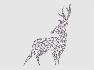 deer polygonal line