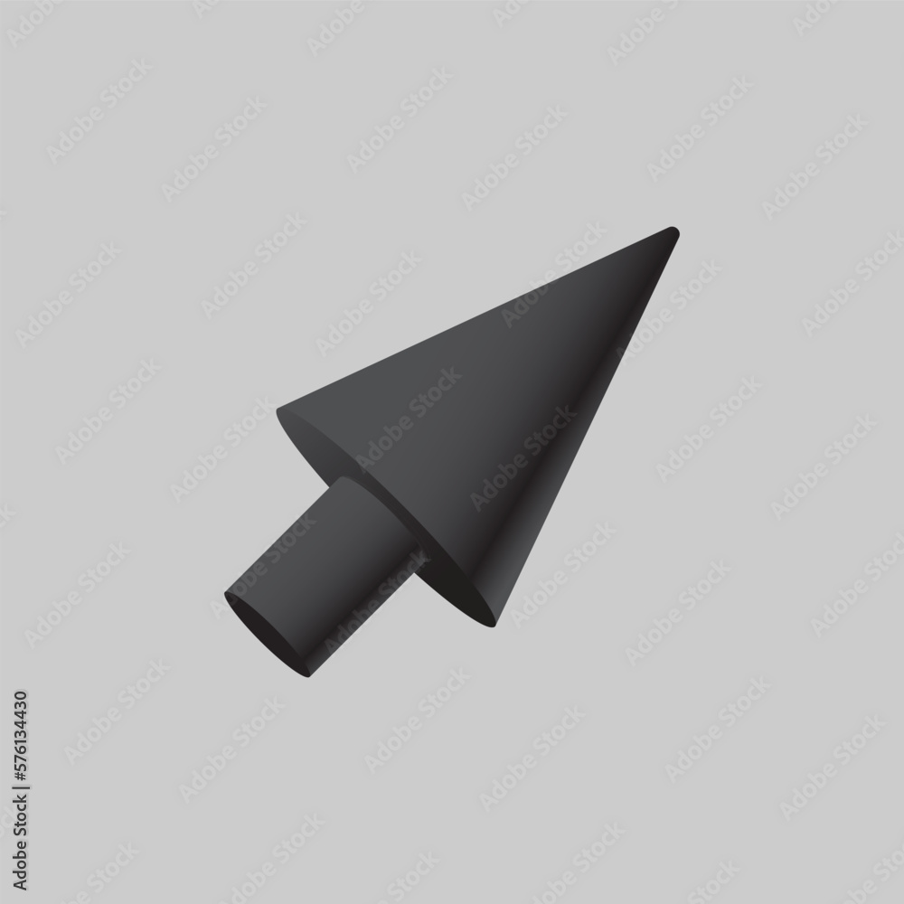 Poster black mouse pointer icon design. mouse cursor sign. vector illustration.