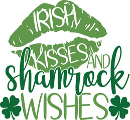 St. Patrick's Day greeting Vector illustration, Saint Patrick holiday quotes SVG design