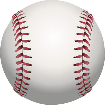 Isolated Baseball Illustration