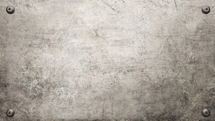 Grunge iron plate. Industrial metal background. 3d rendering