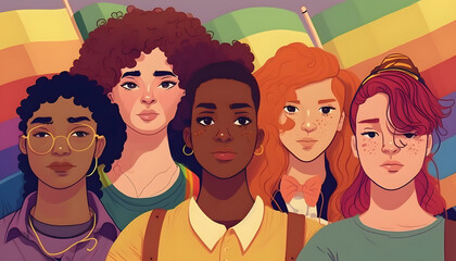 self love pride LGBT illustration