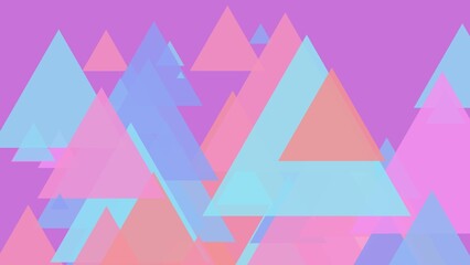 Multicolor Gradient Triangles Computer Wallpaper
