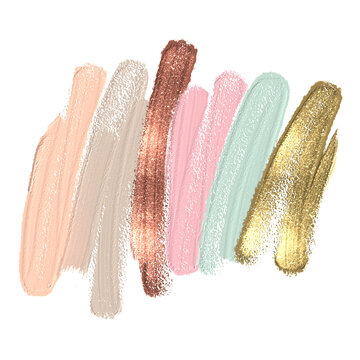 Colorful Makeup Brushes Transparent Background Image