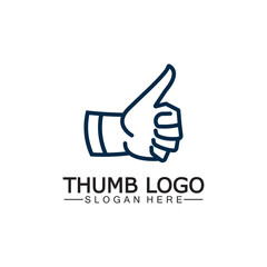 Thumb up concept logo template.Good symbol for your web site design, logo, app,Vector illustration.