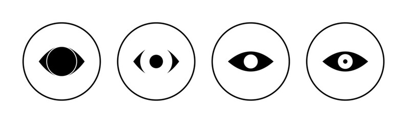 Eye icon vector for web and mobile app. Eye sign and symbol. Look and Vision icon.