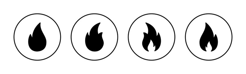 Fire icon vector for web and mobile app. fire sign and symbol