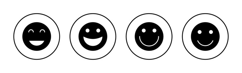 smile icon vector for web and mobile app. smile emoticon icon. feedback sign and symbol