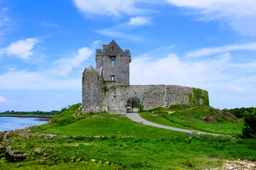 Fototapeta na wymiar View of the medieval Dunguaire Castle, County Galway, Ireland