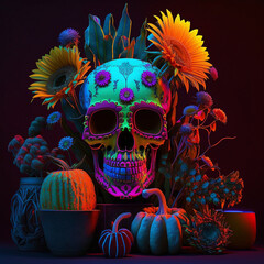 Day of the Dead Succulents