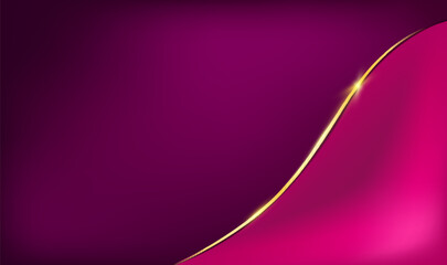 abstract purple background with shining golden lines