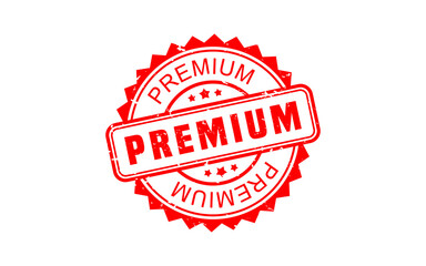 PREMIUM rubber stamp with grunge style on white background