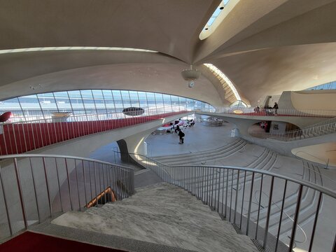 Old TWA Terminal (Now TWA Hotel) at John F. Kennedy International Airport - New York, USA