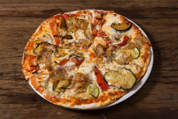 Turkish kebab pizza.