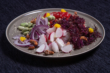 Hawaiian poke salmon