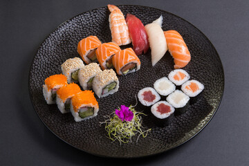 Variety of sushi