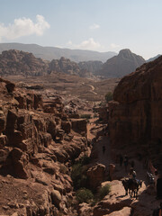 View of Petra city.