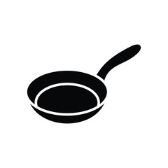 frying pan icon vector design template simple and modern